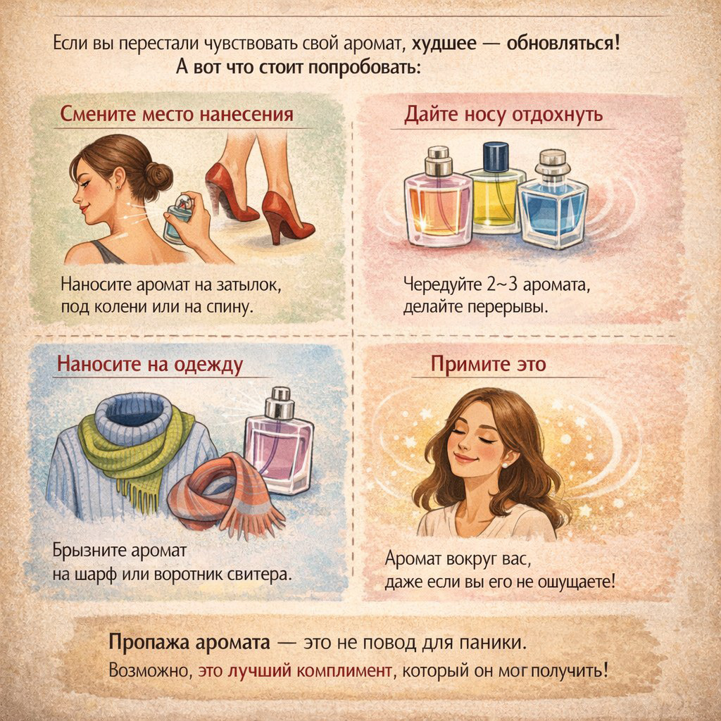 «Я его не чувствую!»: почему ваш любимый аромат исчезает через 5 минут (и это нормально)